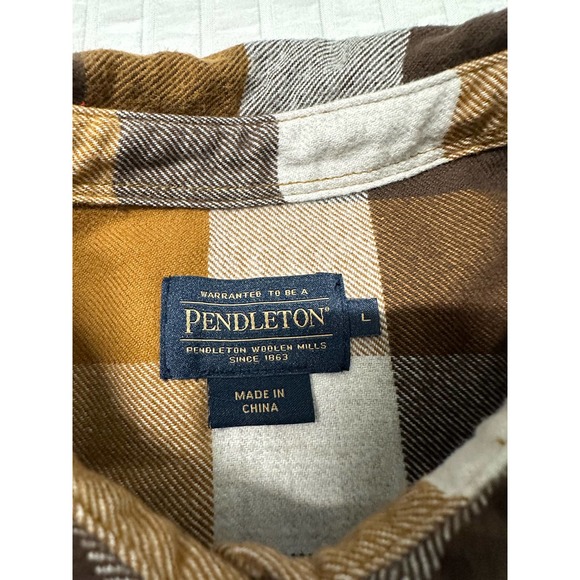 Pendleton Mens Flannel Large - Picture 5 of 6